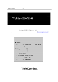 Um das Dokument anzuzeigen WebGate WebEye E104 Bedienungsanleitung